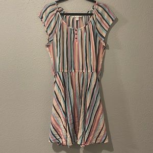 Lauren Conrad multi colored striped dress